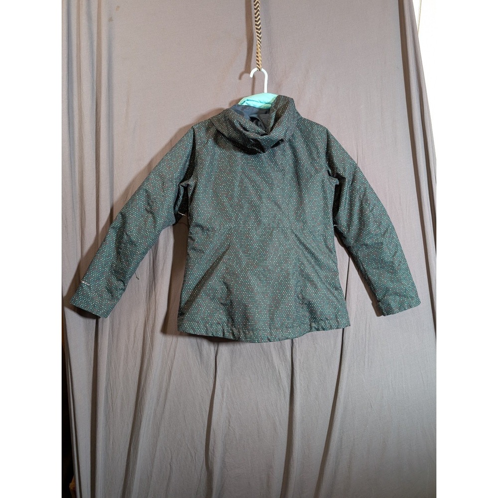 Columbia Interchange 3-in-1 Jacket‎ Women's M Green Hooded Sky Waterproof Winter - Picture 2 of 16